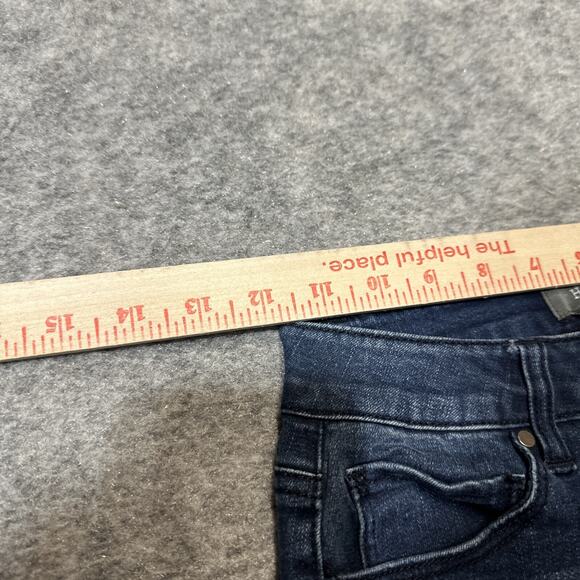 HARPER Women's Skinny Button Fly Jeans Size 25 Blue Dark Wash Denim - Picture 3 of 8